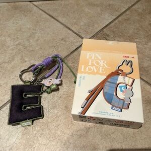 Confirmed letter E. The Monsters Pin for Love Series Letter Pendant. Open box.